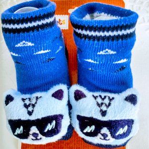 Kidgets Infant 3D booties 0-12mo Cool Cat